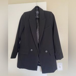 Zara Black Flowy Blazer